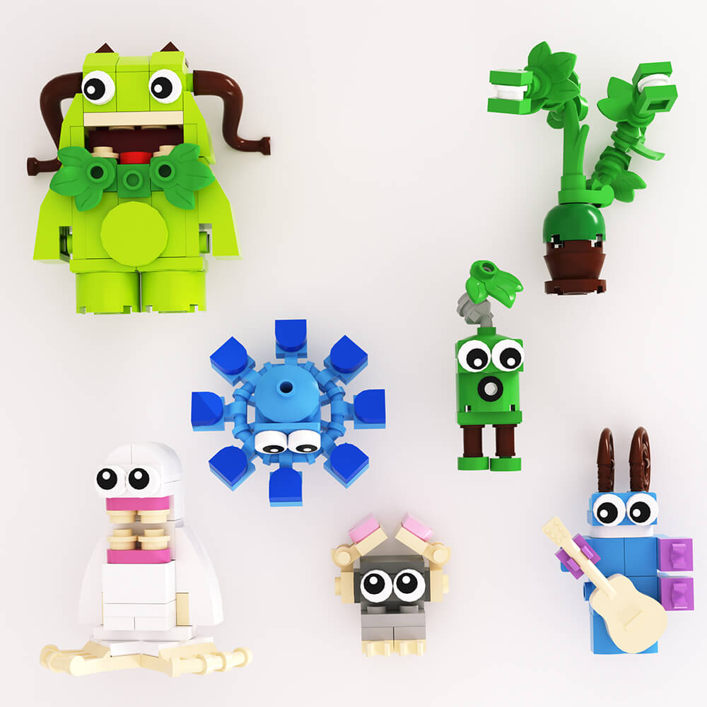 My Singing Monsters - Mini Size collection/ Mammott/ Furcorn MOC Build –  mocpixel