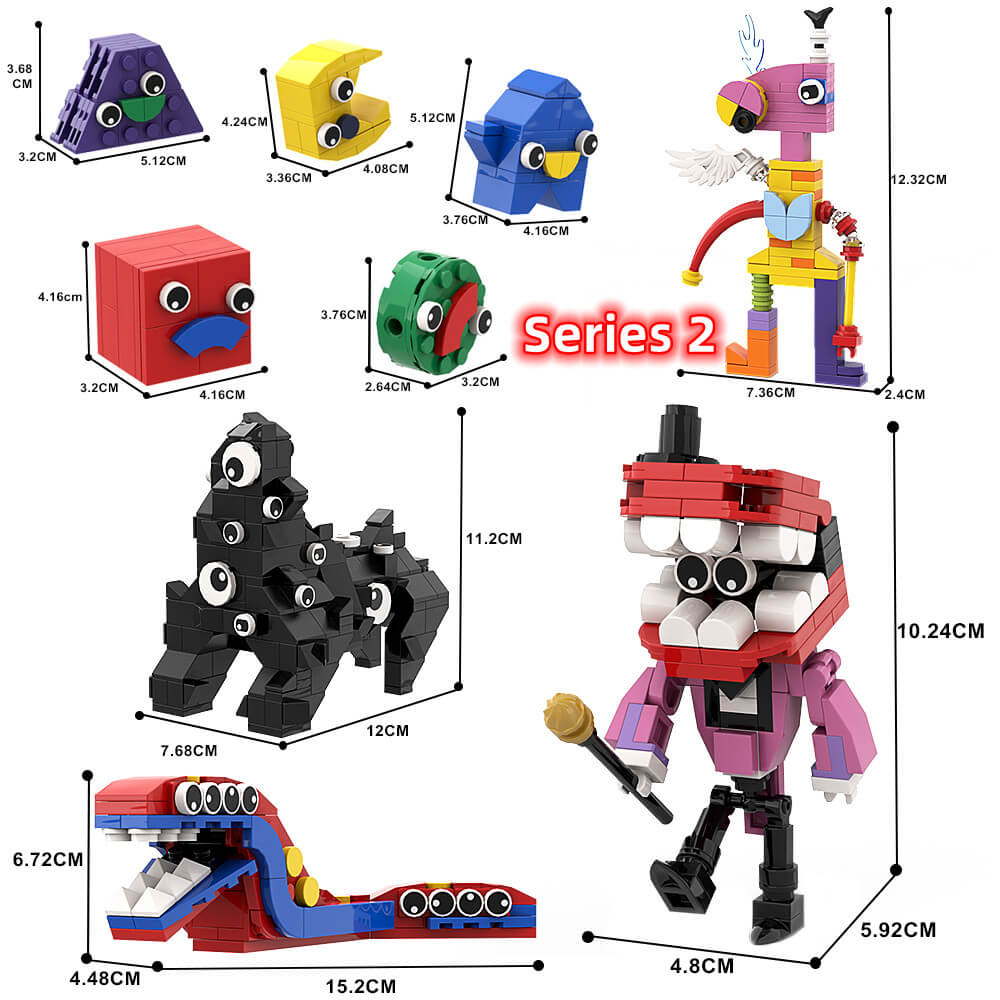 The Amazing Digit Circus Characters MOC Building Block Bricks |MocPixe –  mocpixel