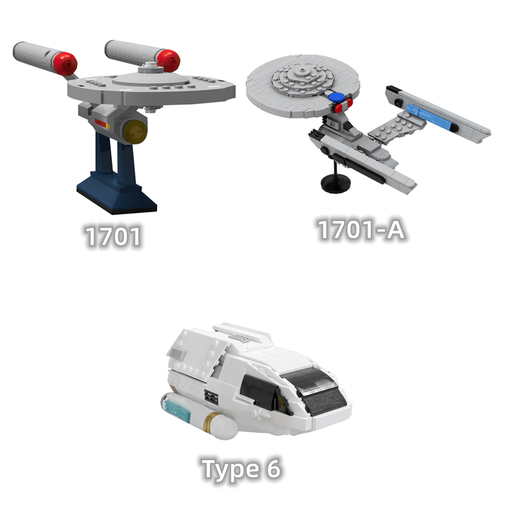 U.S.S. Enterprise NCC-1701/ Akira/ Type-6 Spacecrafts from Star 