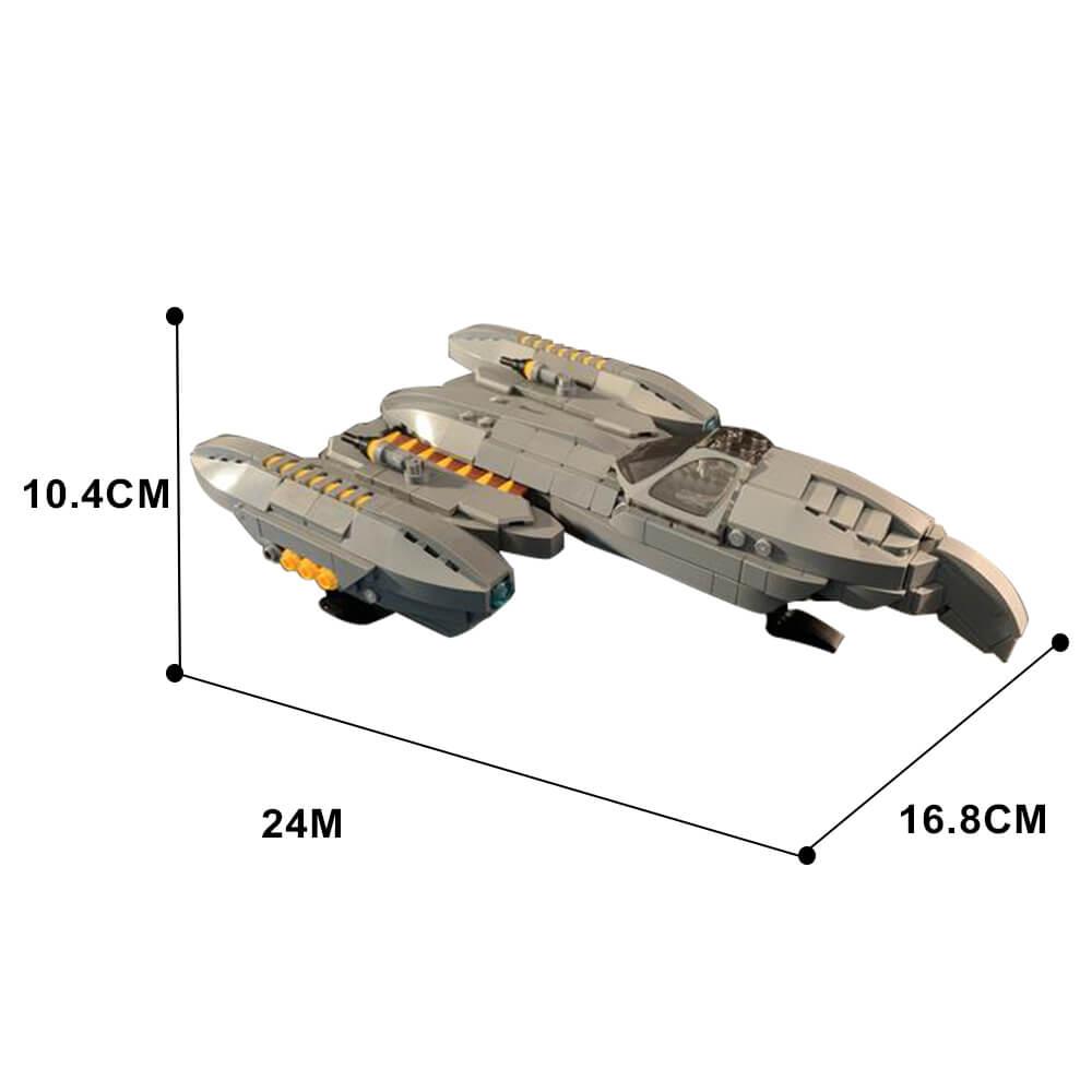 572PCS HMP Droid Gunship Space War MOC Building Block Bricks